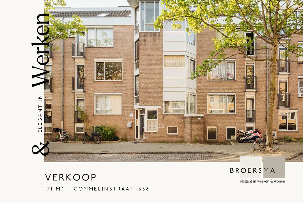 Broersma Werken verkoopt een bedrijfsruimte aan de Commelinstraat.