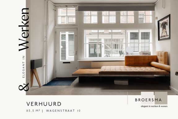 Wagenstraat 10 verhuurd door Broersma Werken aan een bruidsmodezaak.