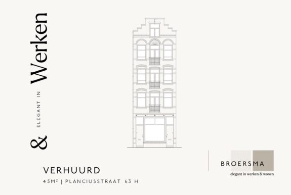 Namens woonstichting Lieven de Key heeft Broersma Werken een zelfstandige kantoorruimte in het centrum verhuurd.