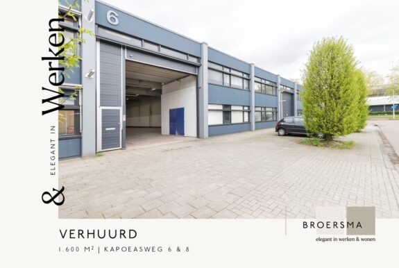 1.600 m² bedrijfsruimte verhuurd op Bedrijvencentrum Kapoeas.