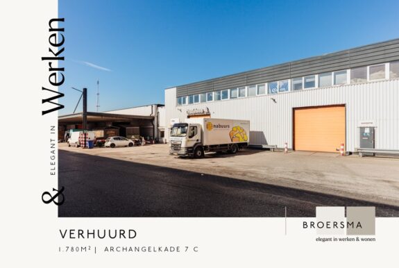 Broersma Werken verhuurt circa 1.780 m² bedrijfsruimte op Bedrijvencentrum Amsterdam.