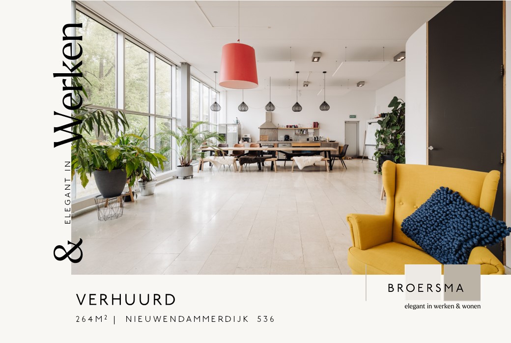 In opdracht van een particuliere eigenaar heeft Broersma Werken 264 m² kantoorruimte verhuurd aan R3Fund.