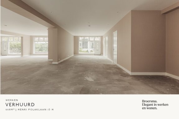 Broersma Werken heeft namens Nobillon Vastgoed een prachtig gerenoveerde kantoorruimte in de Plantagebuurt verhuurd.