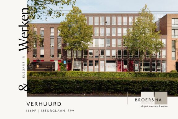 Broersma Werken heeft namens een vaste opdrachtgever een representatieve kantoor-/praktijkruimte op IJburg verhuurd.