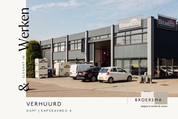 Autotaalglas Nederland huurt bedrijfsruimte op Bedrijvencentrum Kapoeas.