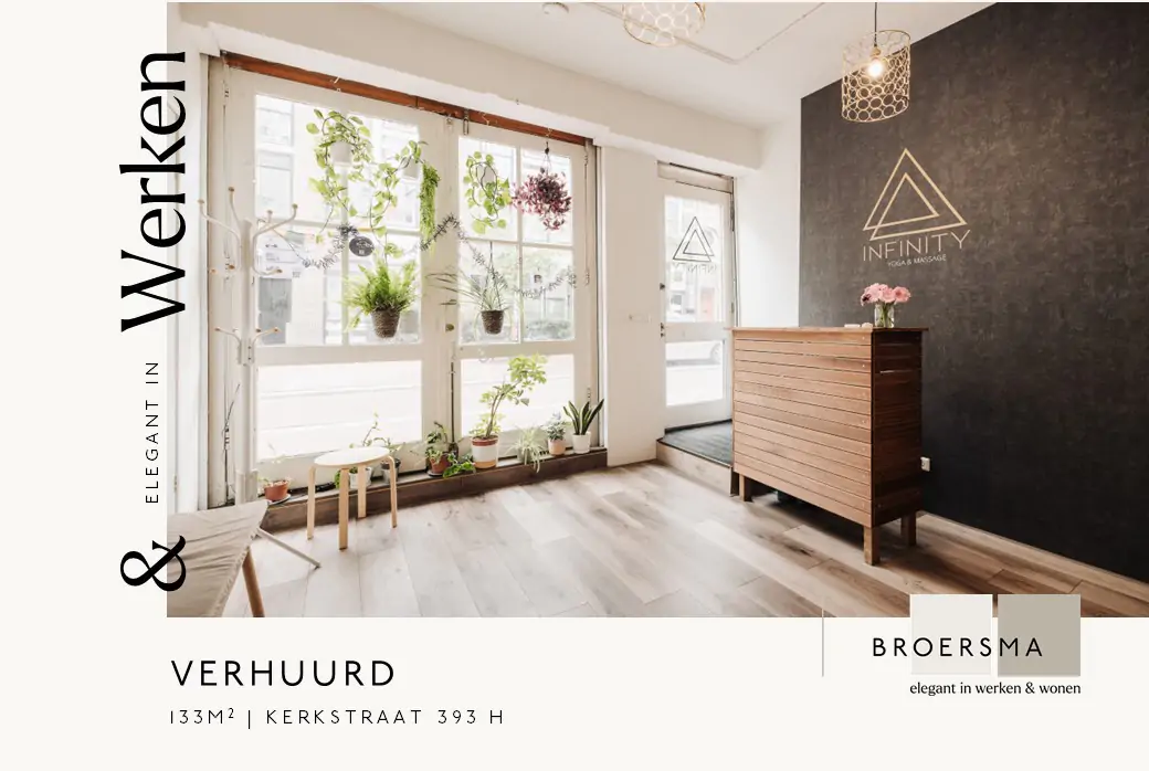 In opdracht van een particuliere eigenaar heeft Broersma Werken circa 133 m² kantoorruimte verhuurd.