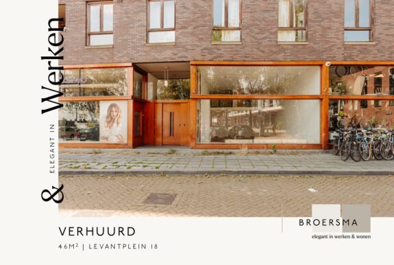 Namens woonstrichting Lieven de Key heeft Broersma Werken een kantoorruimte op het KNSM-eiland verhuurd aan een architectenbureau.