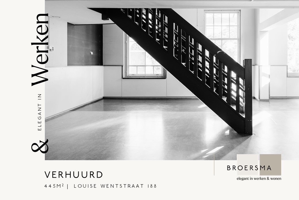 In opdracht van Woonstichting Lieven de Key heeft Broersma Werken circa 446 m² bedrijfsruimte verhuurd.