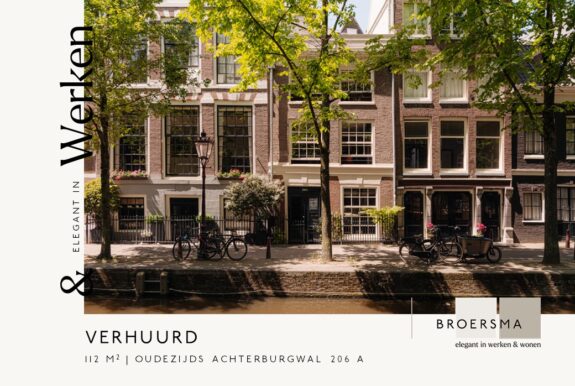 Namens een particuliere eigenaar heeft Broersma Werken een kantoorruimte van circa 112 m² mogen verhuren aan een financiële holding.