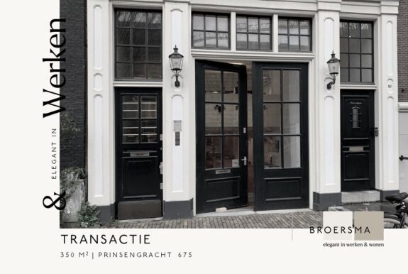 Broersma Werken huurt namens Spice PR een kantoorruimte van circa 350 m² aan op de Prinsengracht in Amsterdam.