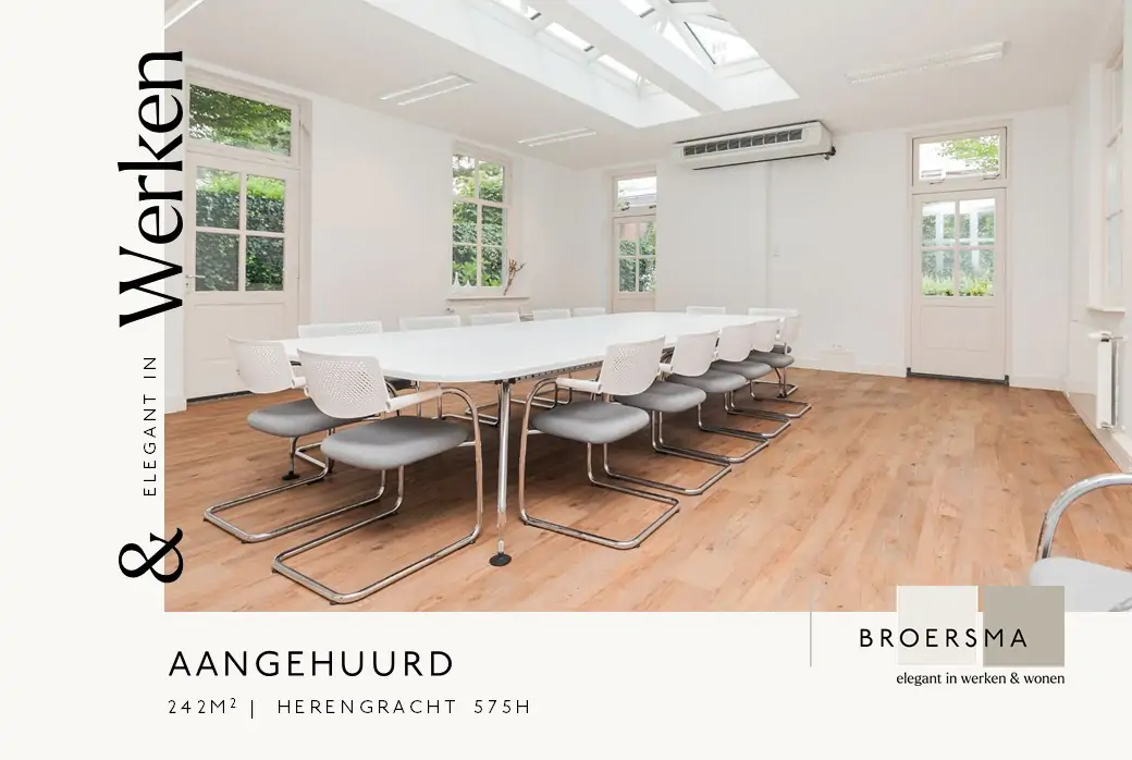 Broersma heeft Workplace Pride begeleid tijdens de aanhuur van kantoorruimte aan de Herengracht 575H