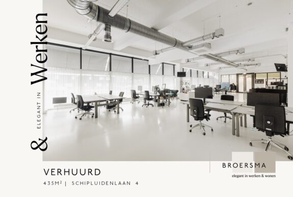 Broersma Werken heeft een kantoorruimte in gebouw Koningshof in het Slotervaart gebied onderverhuurd.