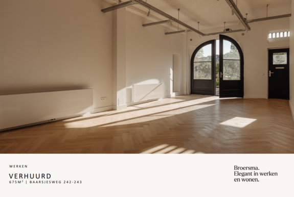 Broersma Werken heeft het verhuurproject aan de Baarsjesweg in Amsterdam met succes afgerond.