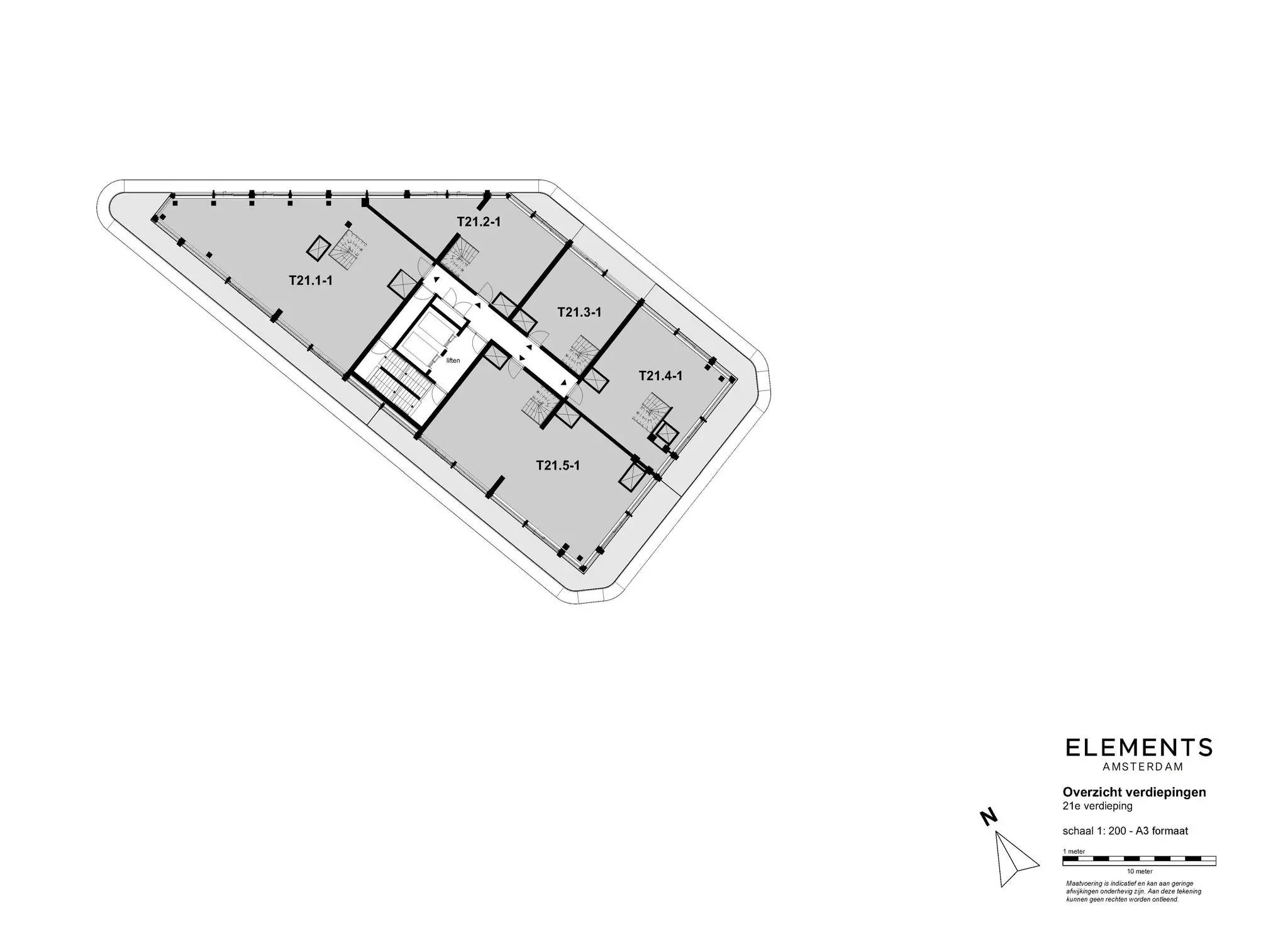 Elements Amsterdam overzicht 21e verdieping - 20220824